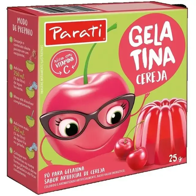 Gelatina Parati Cereja 25g