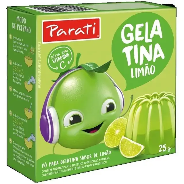 Gelatina Parati Limao 25g