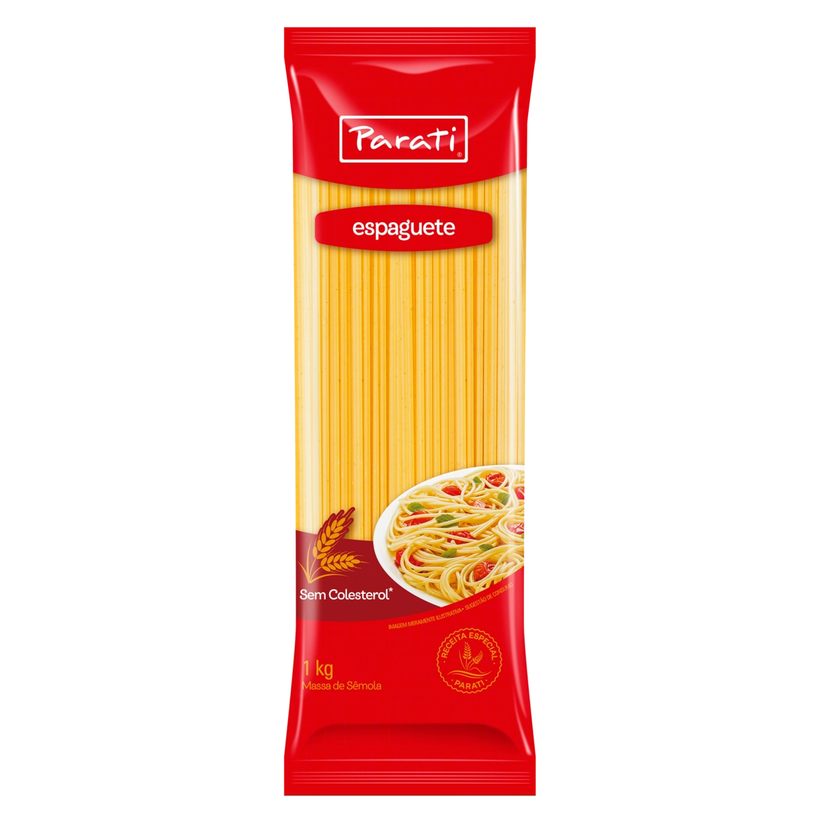 Macarrão De Sêmola Espaguete Parati Pacote 1kg