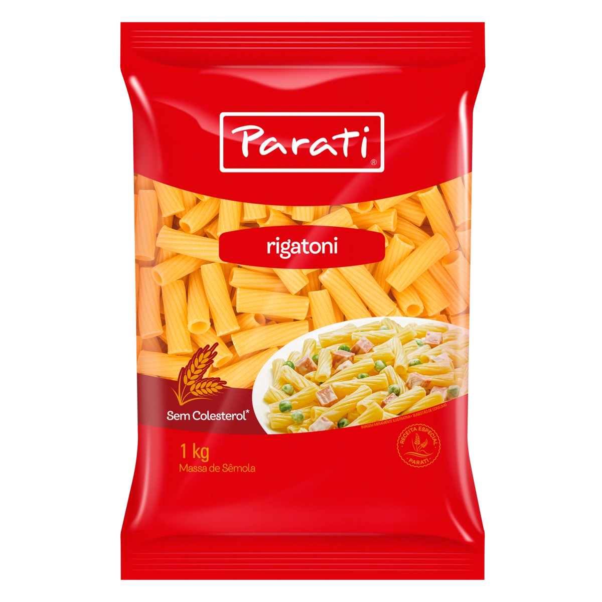 Macarrão De Sêmola Rigatoni Parati Pacote 1kg