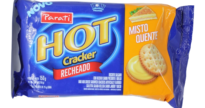 Biscoito Recheio Misto Quente Hot Cracker Pacote 150g