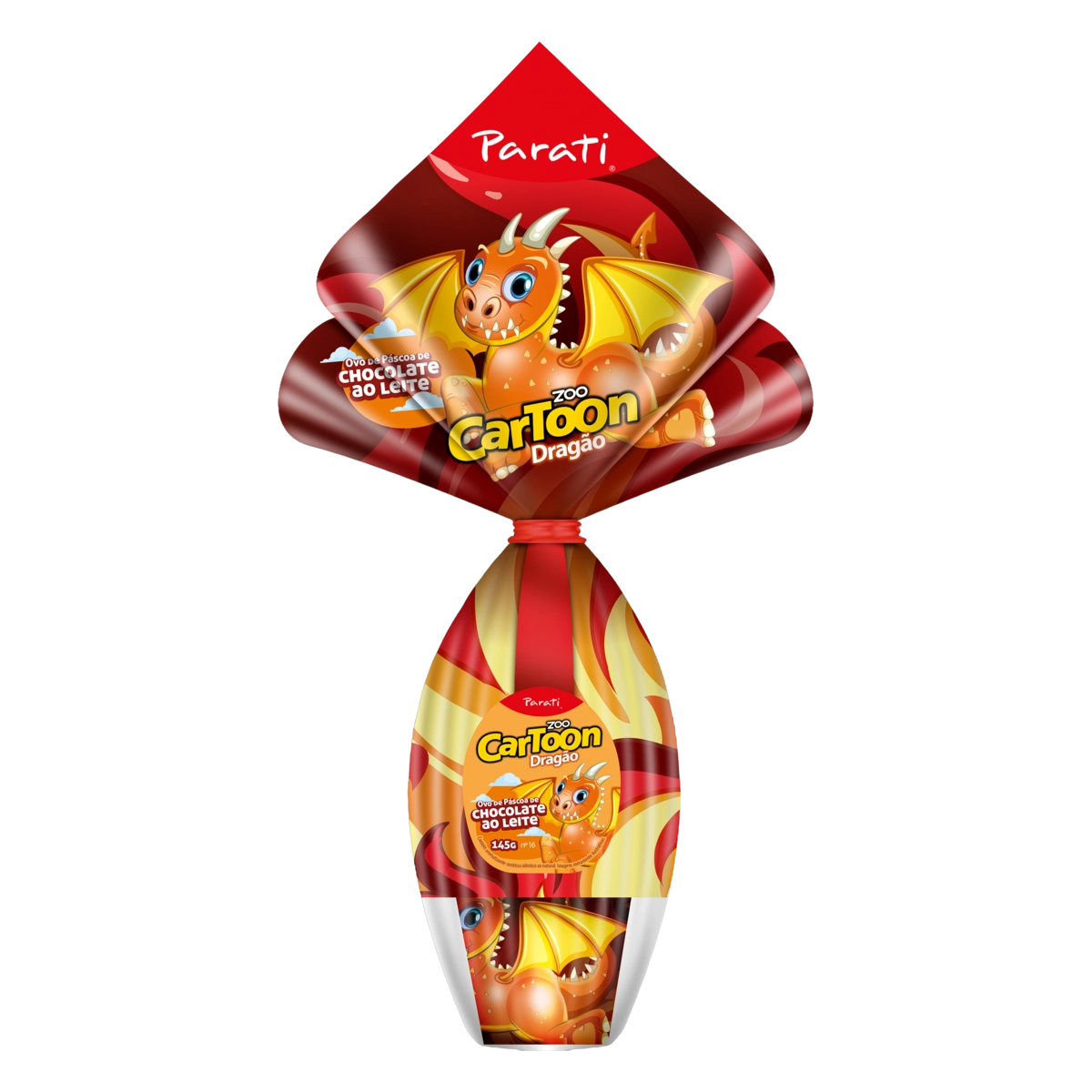 Ovo De Páscoa Ao Leite Zoo Cartoon 145g Vem Com Mini Copo