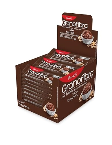 Barra De Cereal Brigadeiro Cobertura Chocolate Granofibra Pacote 20g