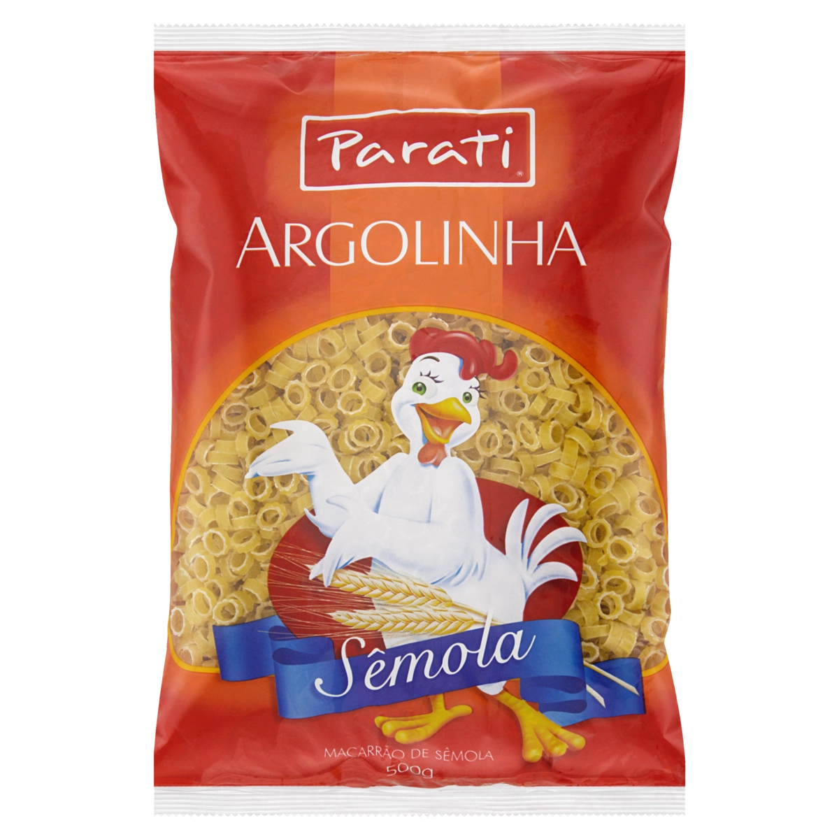 Macarrão De Sêmola Argolinha Parati Pacote 500g