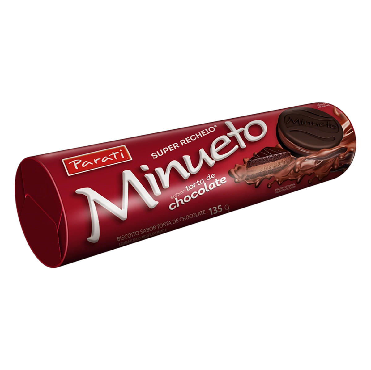 Biscoito Recheio Torta De Chocolate Minueto Super Recheio Pacote 135g