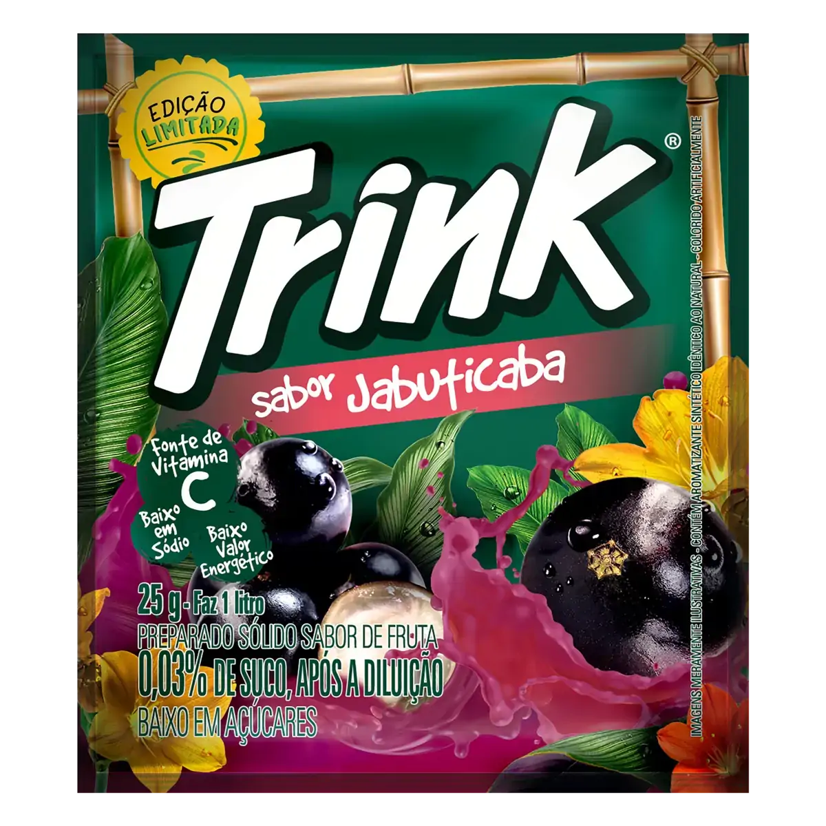 Refresco Em Pó Jabuticaba Trink Pacote 25g