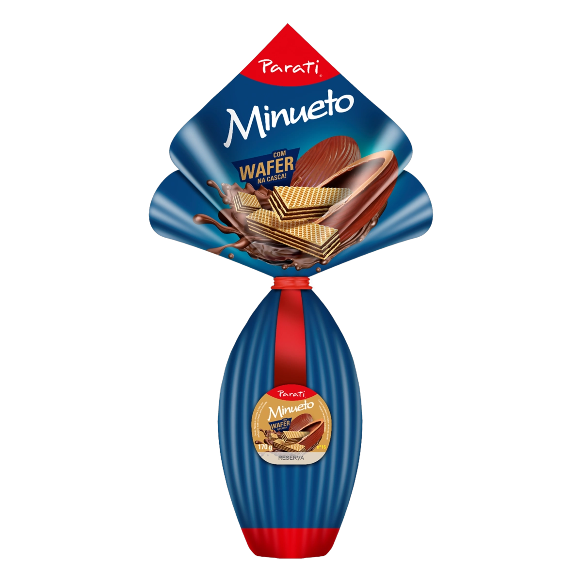 Ovo De Páscoa Ao Leite Com Wafer Na Casca Minueto 170g
