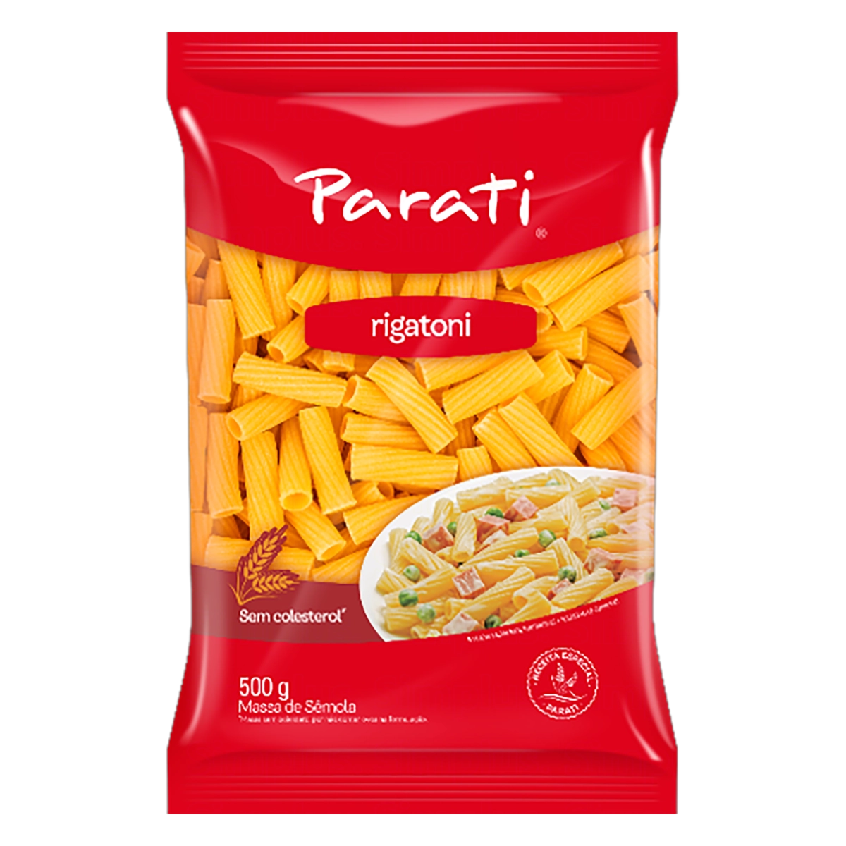 Macarrão De Sêmola Rigatoni Parati Pacote 500g