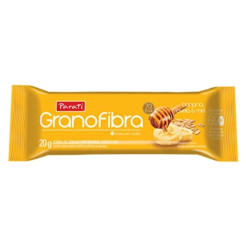 Barra De Cereal Banana, Aveia Mel Granofibra Pacote 20g
