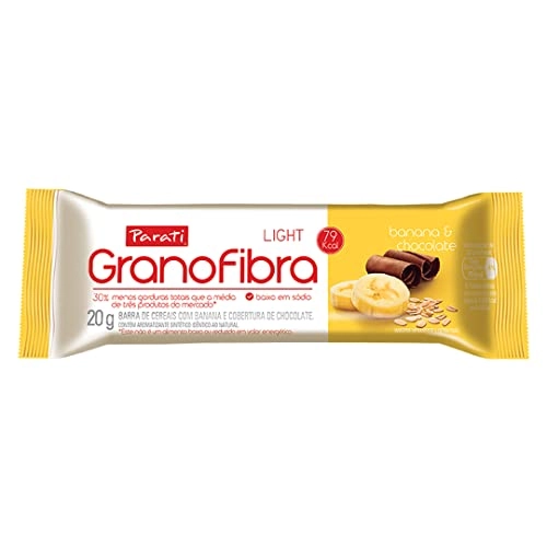 Barra De Cereal Morango Cobertura Chocolate Light Granofibra Pacote 20g