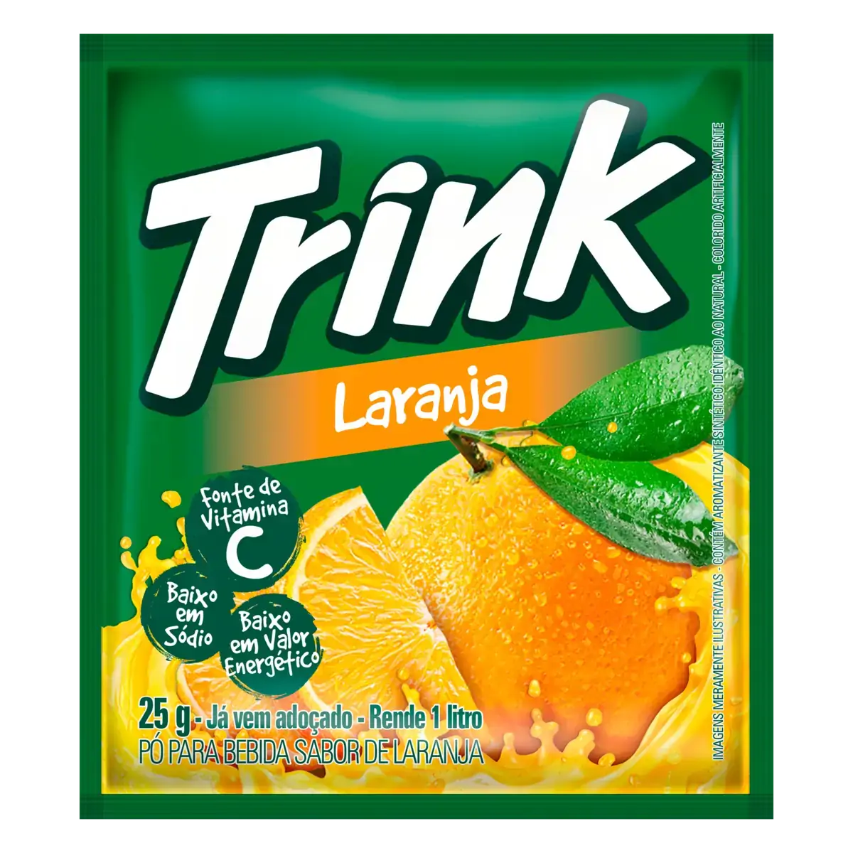 Refresco Em Pó Laranja Trink Pacote 25g