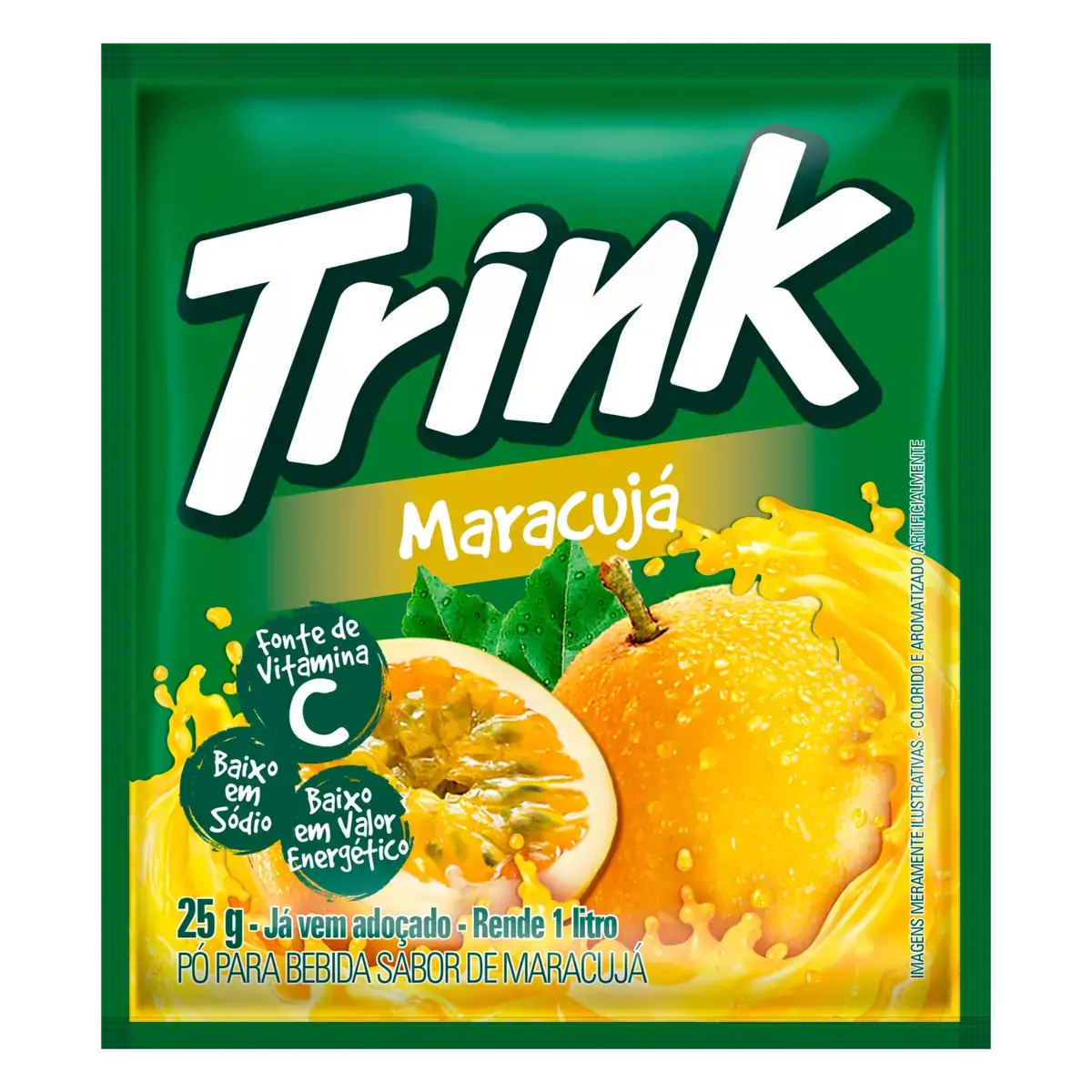 Refresco Em Pó Maracujá Trink Pacote 25g