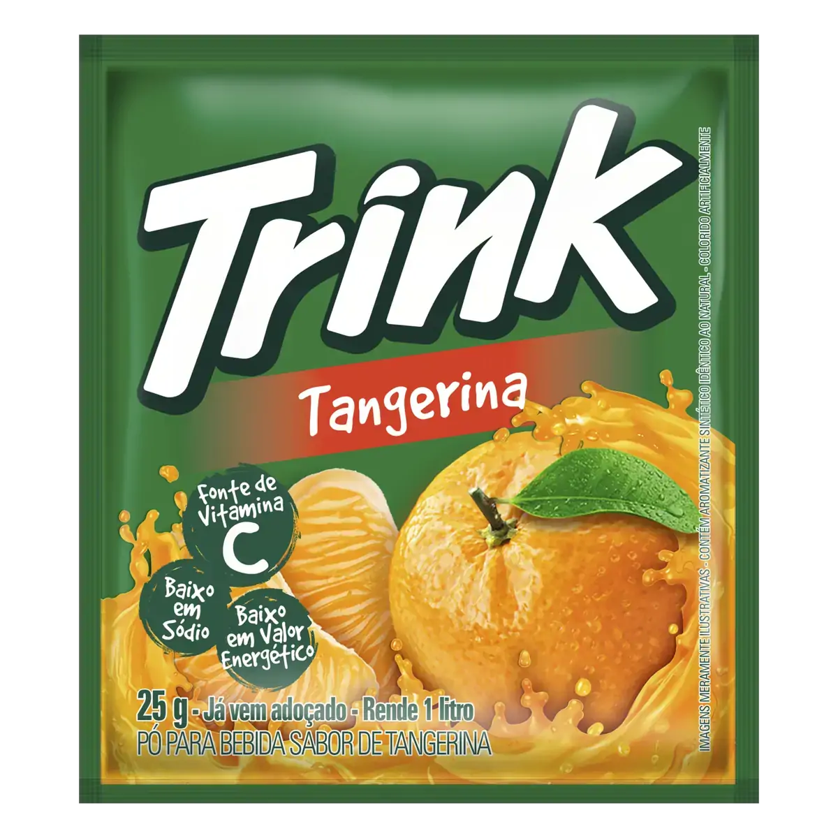 Refresco Em Pó Tangerina Trink Pacote 25g