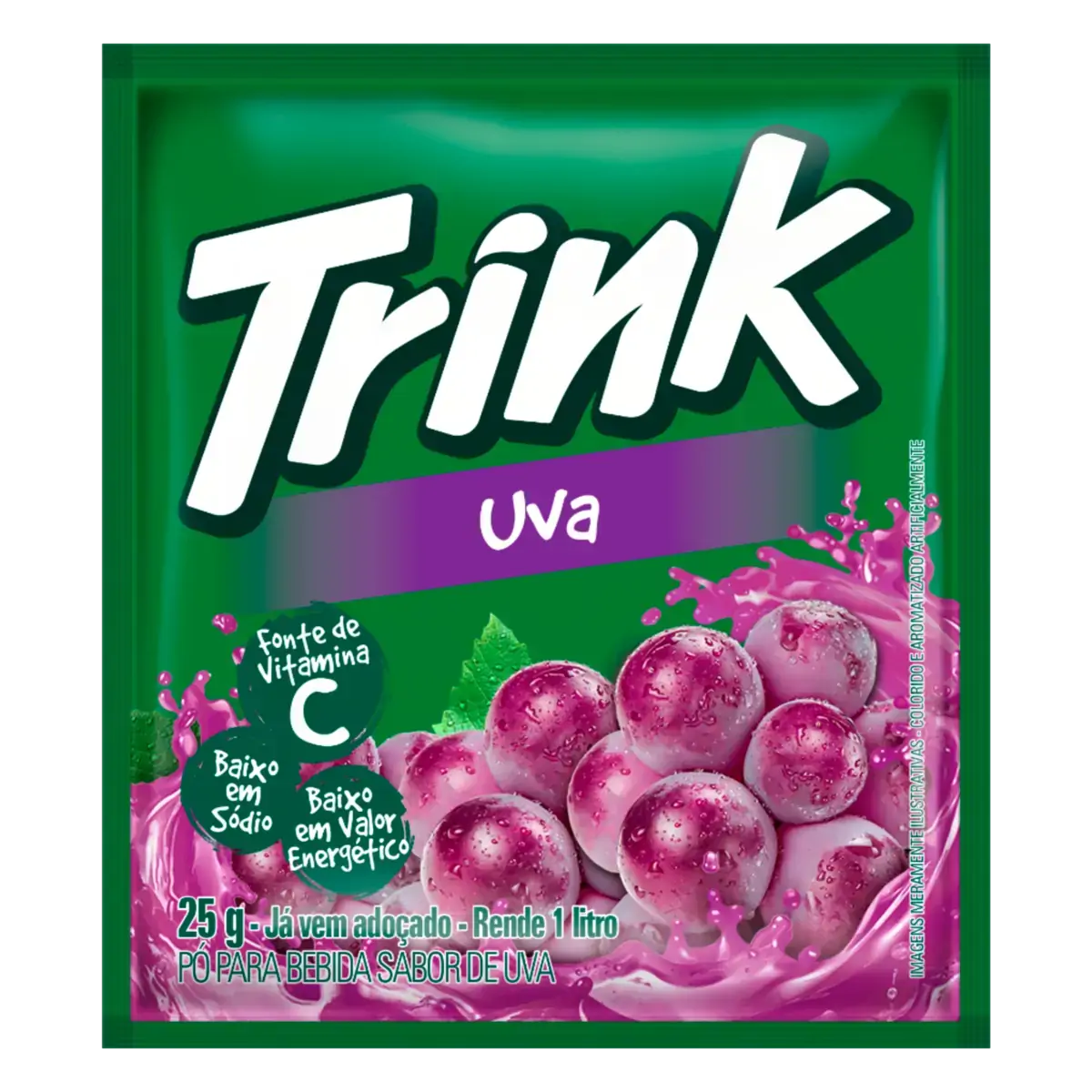 Refresco Em Pó Uva Trink Pacote 25g