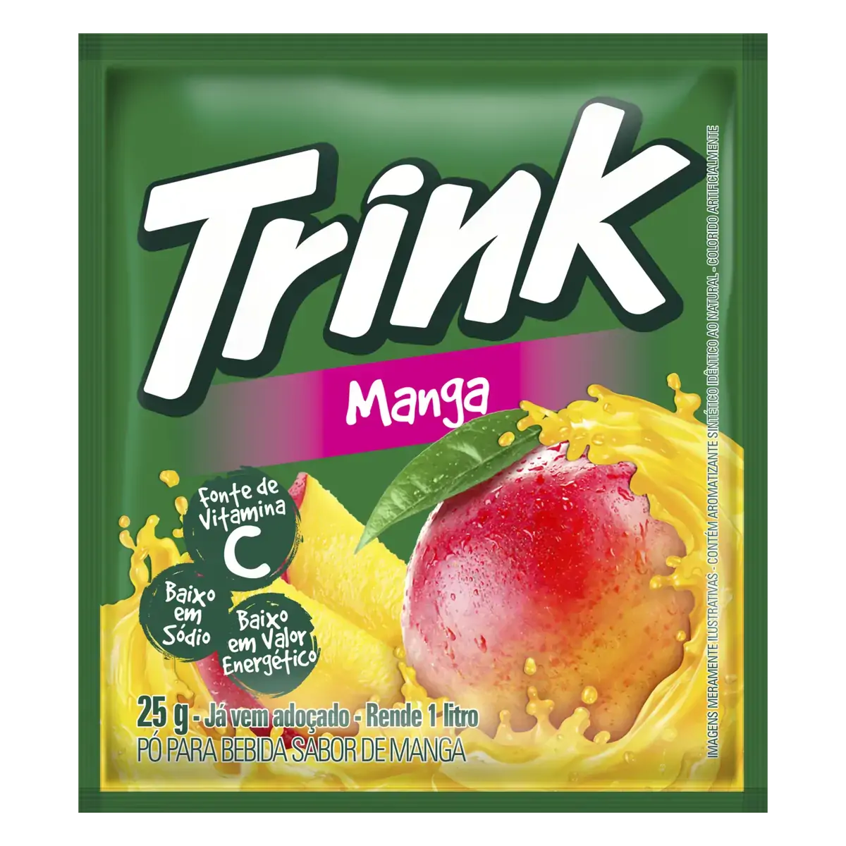 Refresco Em Pó Manga Trink Pacote 25g
