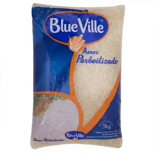 Arroz Parboilizado Tipo 1 Blue Ville Pacote 5kg