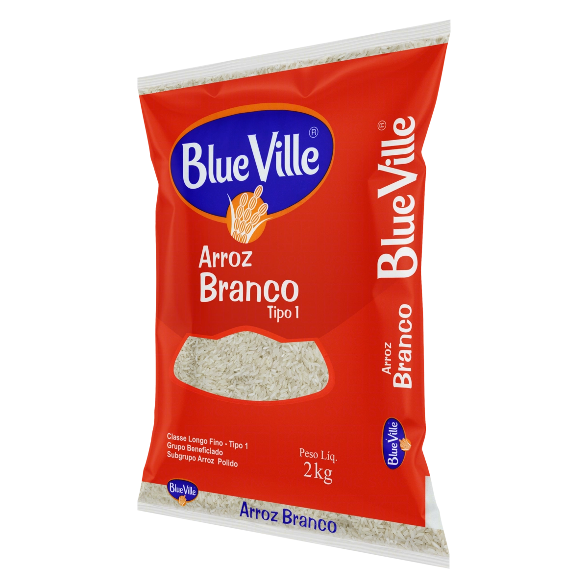 Arroz Branco Tipo 1 Blue Ville Pacote 2kg