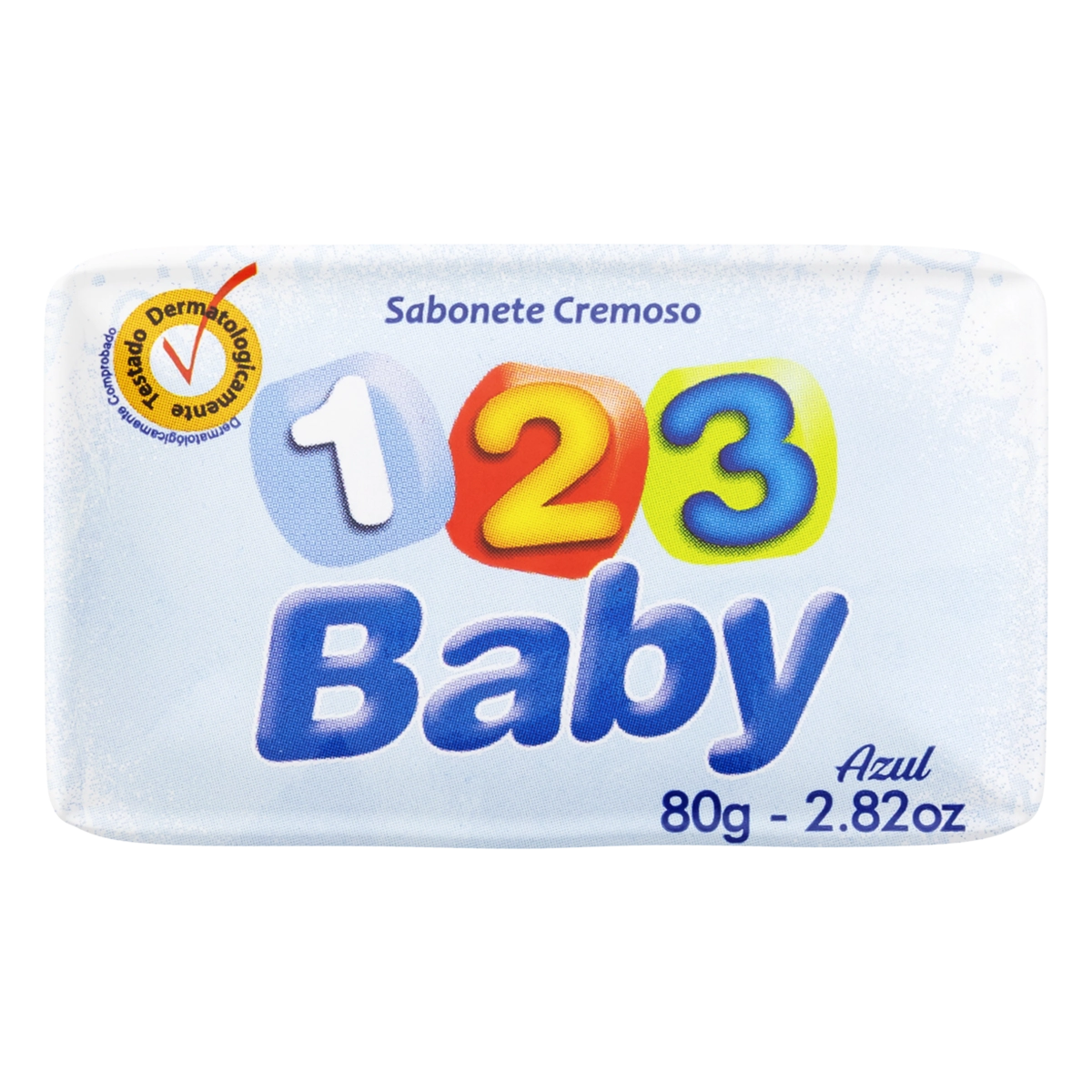 Sabonete Barra Azul 123 Baby Envoltório 80g