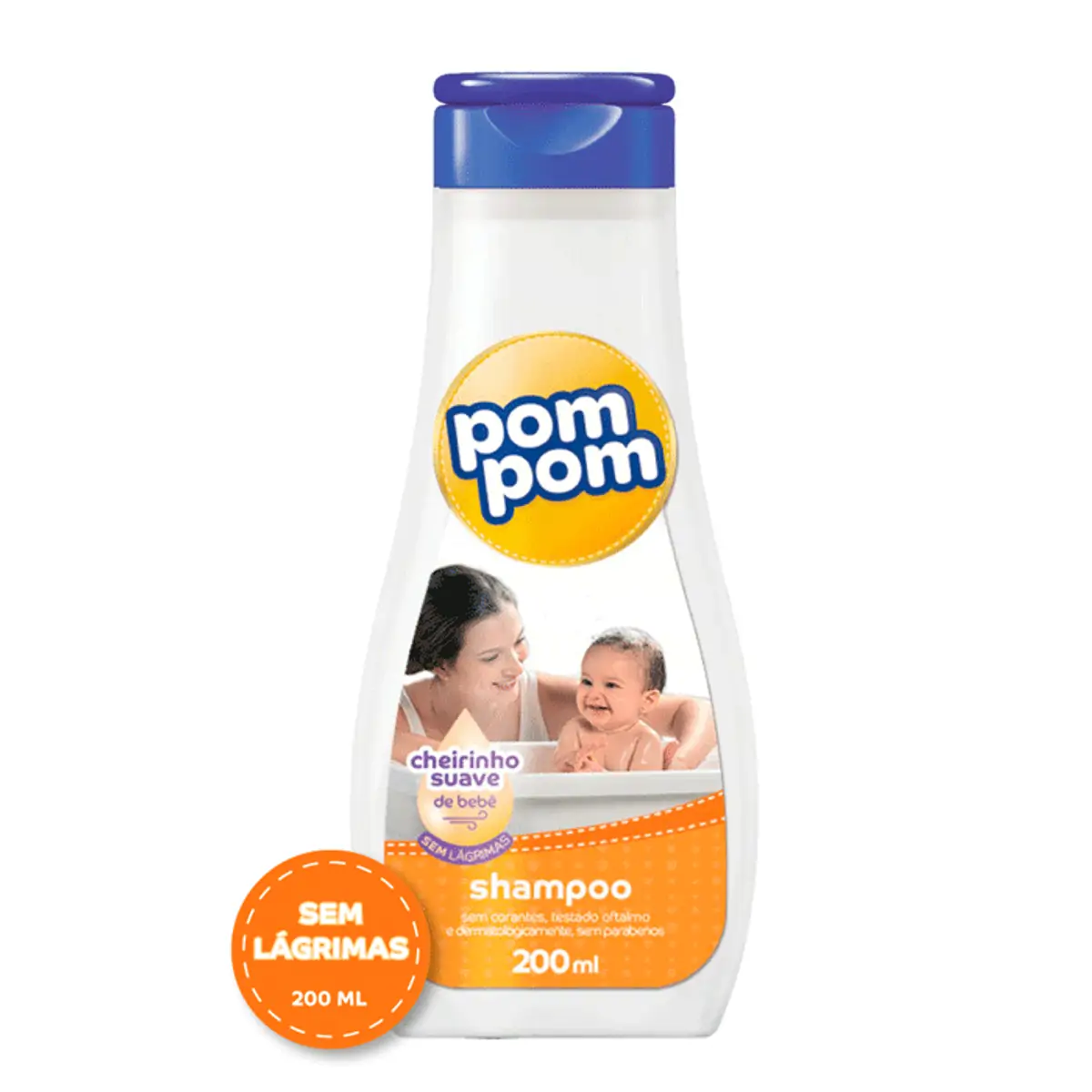 Shampoo Infantil Suave Pom Pom Frasco 200ml