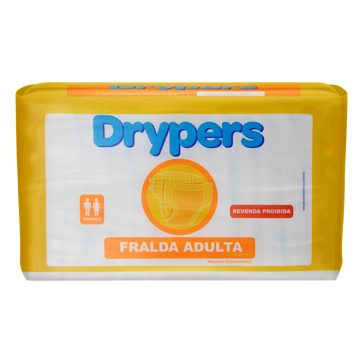Fralda Descartável Adulto Drypers M Pacote 16 Unidades