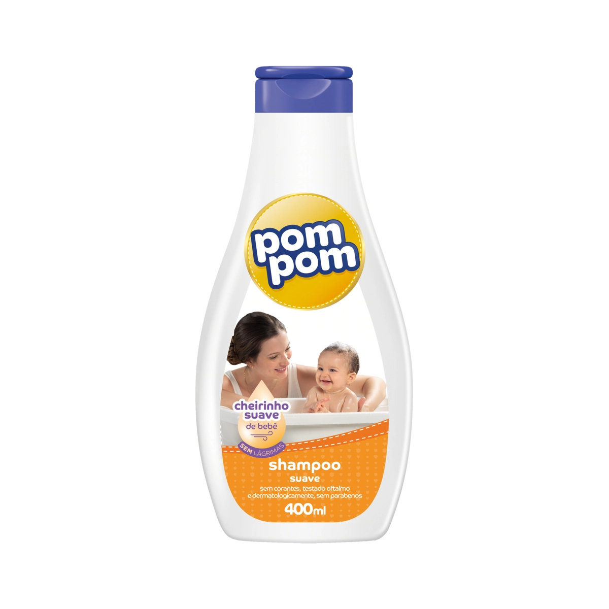 Shampoo Infantil Suave Pom Pom Frasco 400ml