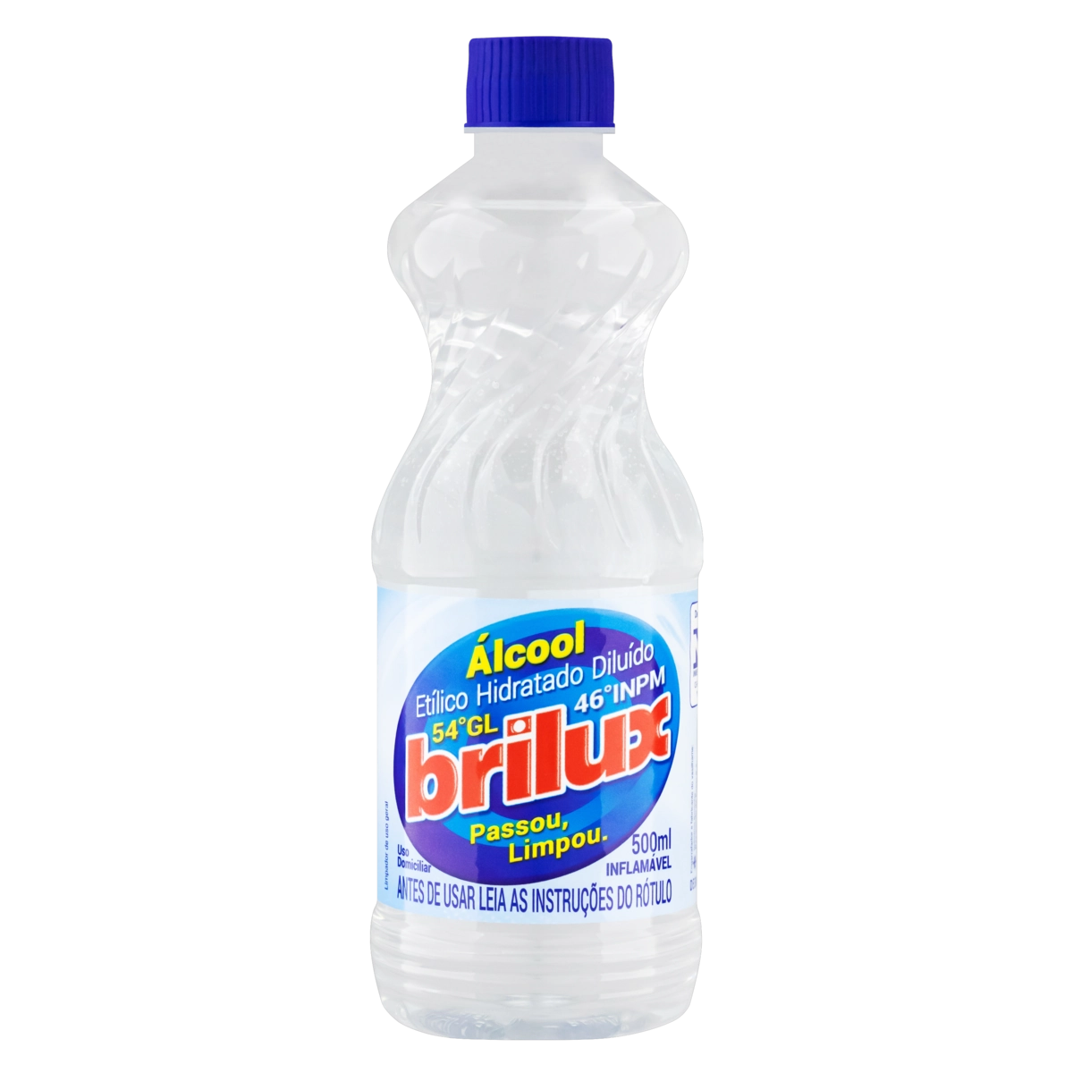 álcool Líquido 46 Inpm Brilux Frasco 500ml