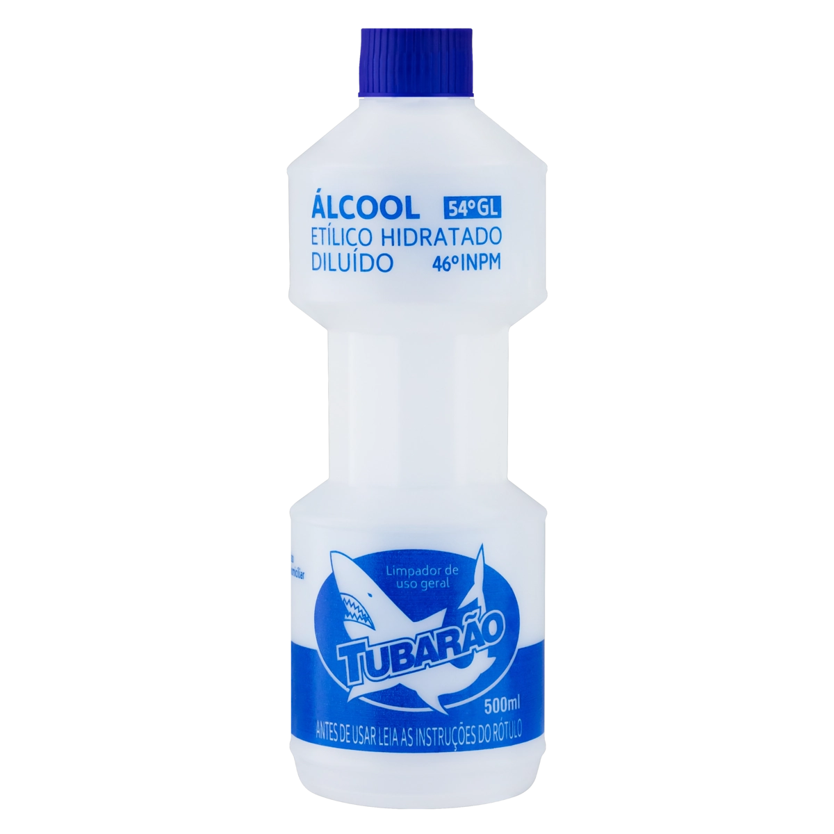 álcool Líquido 46 Inpm Tubarão Frasco 500ml