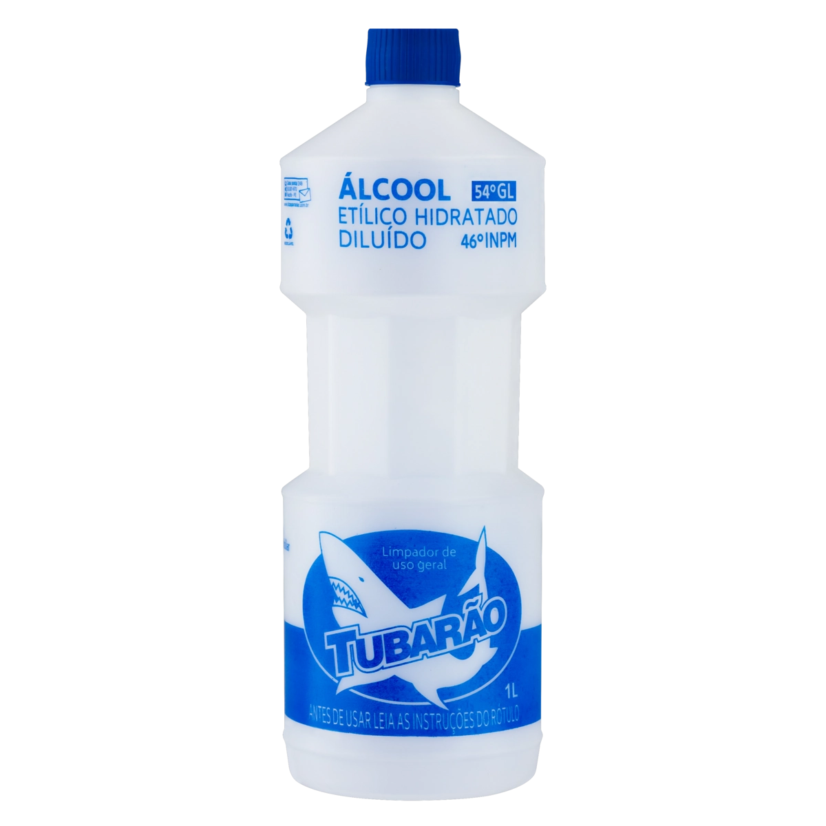 álcool Líquido 46 Inpm Tubarão Frasco 1l