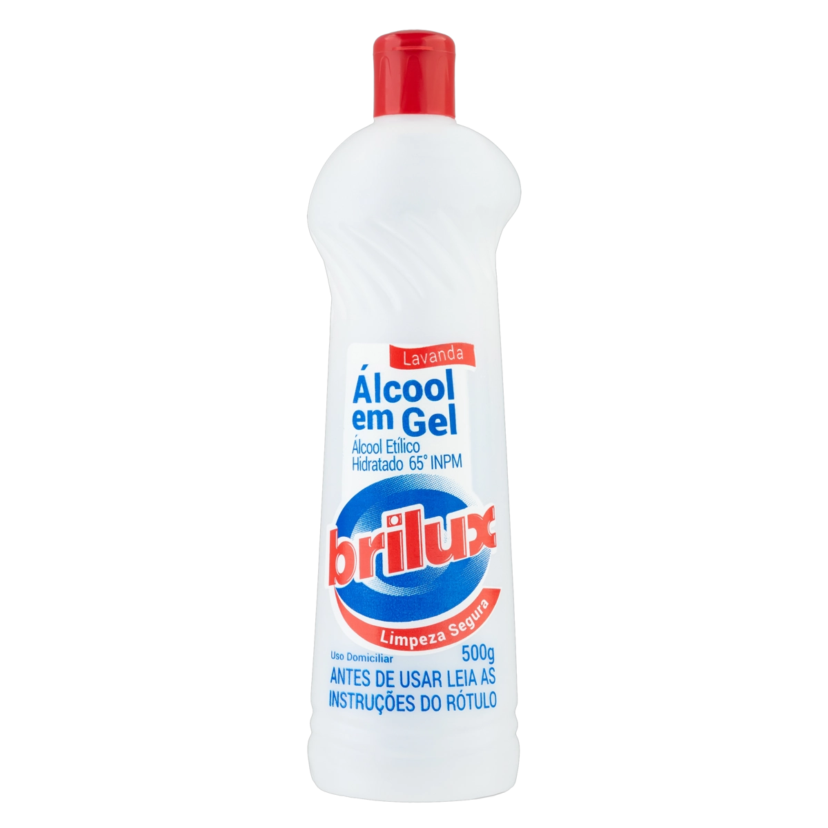 álcool Gel 65 Inpm Lavanda Brilux Squeeze 500g