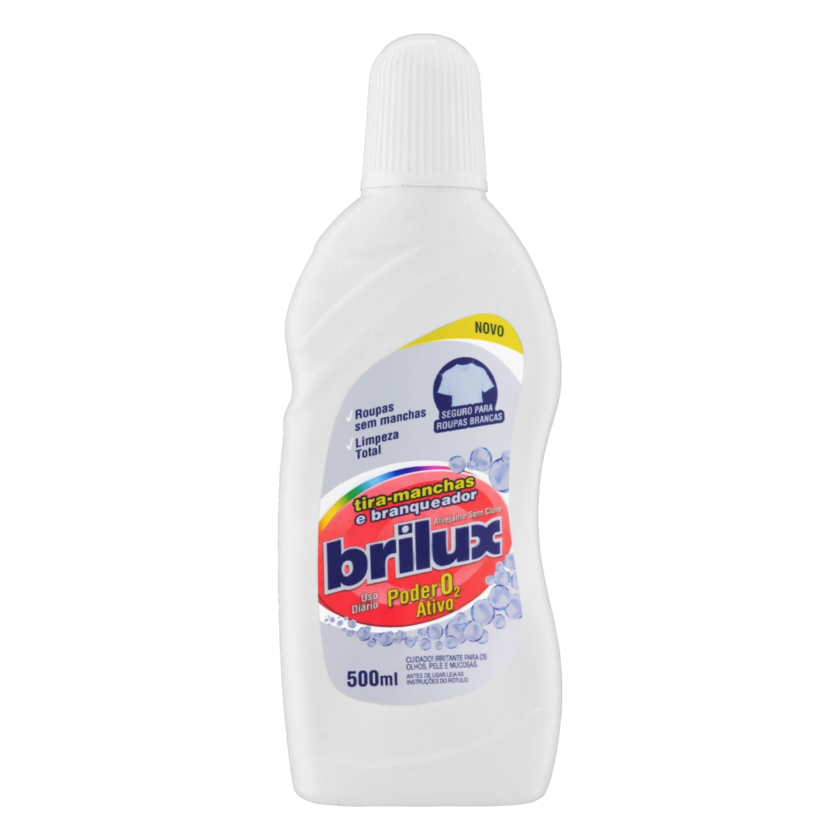 Tira Manchas Líquido Branqueador Brilux Poder O2 Frasco 500ml