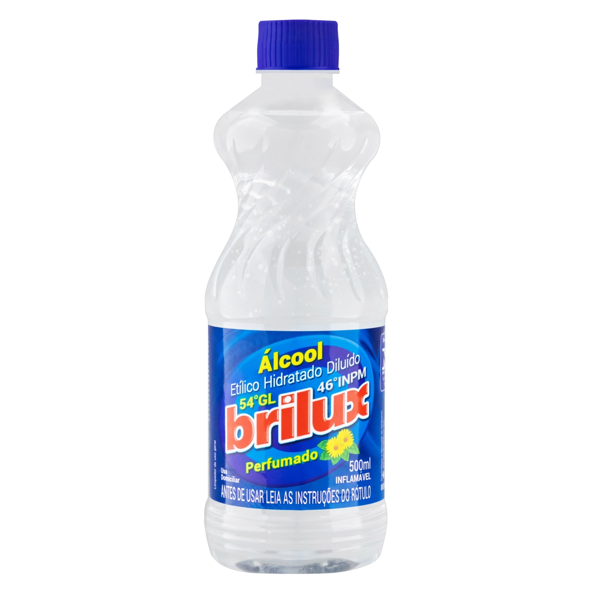 álcool Líquido 46 Inpm Perfumado Brilux Frasco 500ml