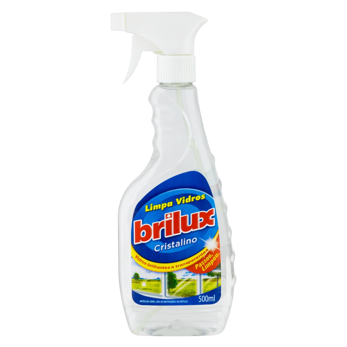 Limpa Vidro Líquido Brilux Cristalino Frasco 500ml Borrifador
