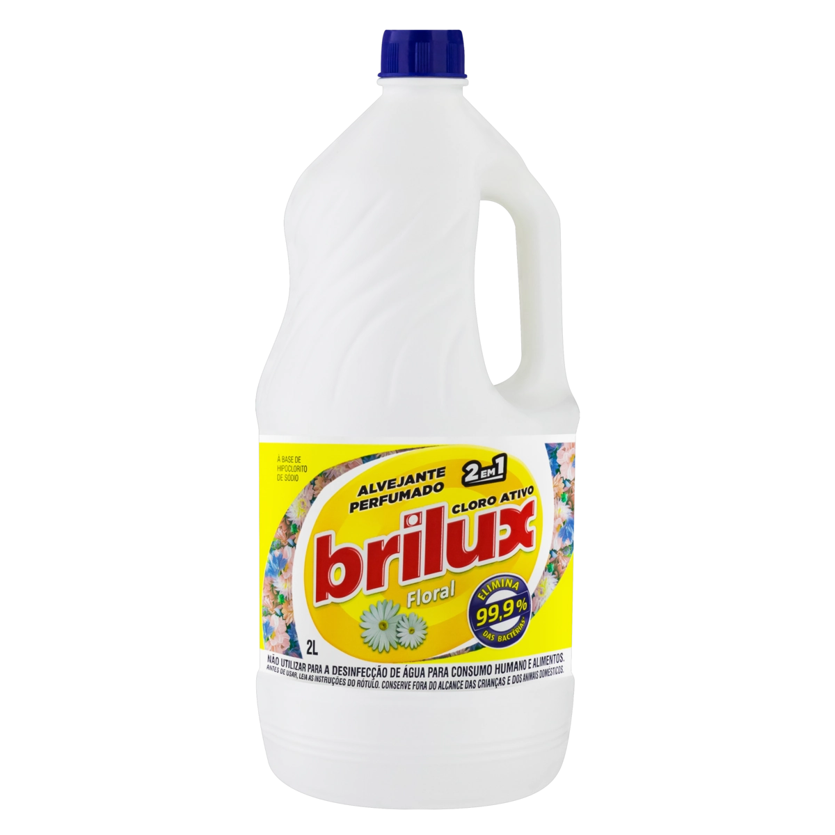 Alvejante Com Cloro Floral Brilux Frasco 2l