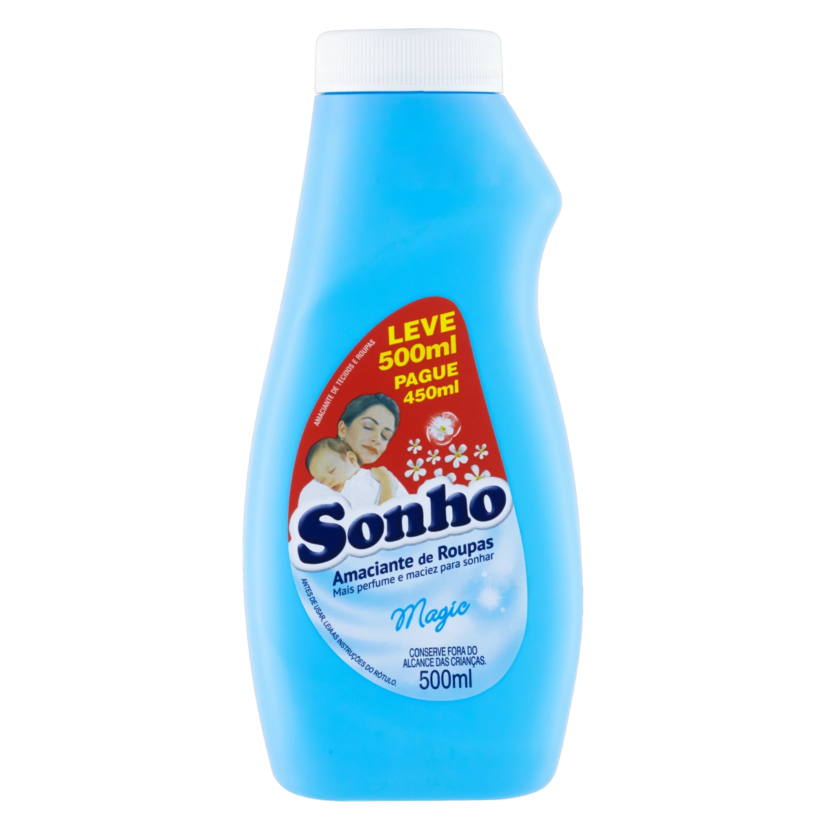 Amaciante De Roupa Diluído Magic Sonho Frasco Leve 500ml Pague 450ml