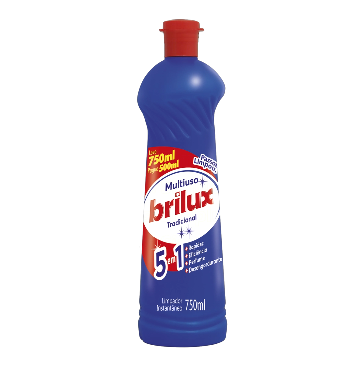 Limpador Multiuso Tradicional Brilux Squeeze Leve 750ml Pague 500ml