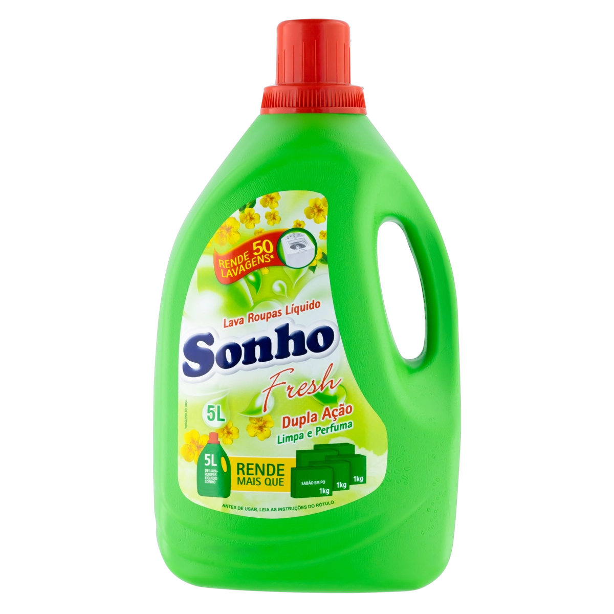 Lava Roupas Líquido Fresh Sonho Dupla Ação Galão 5l
