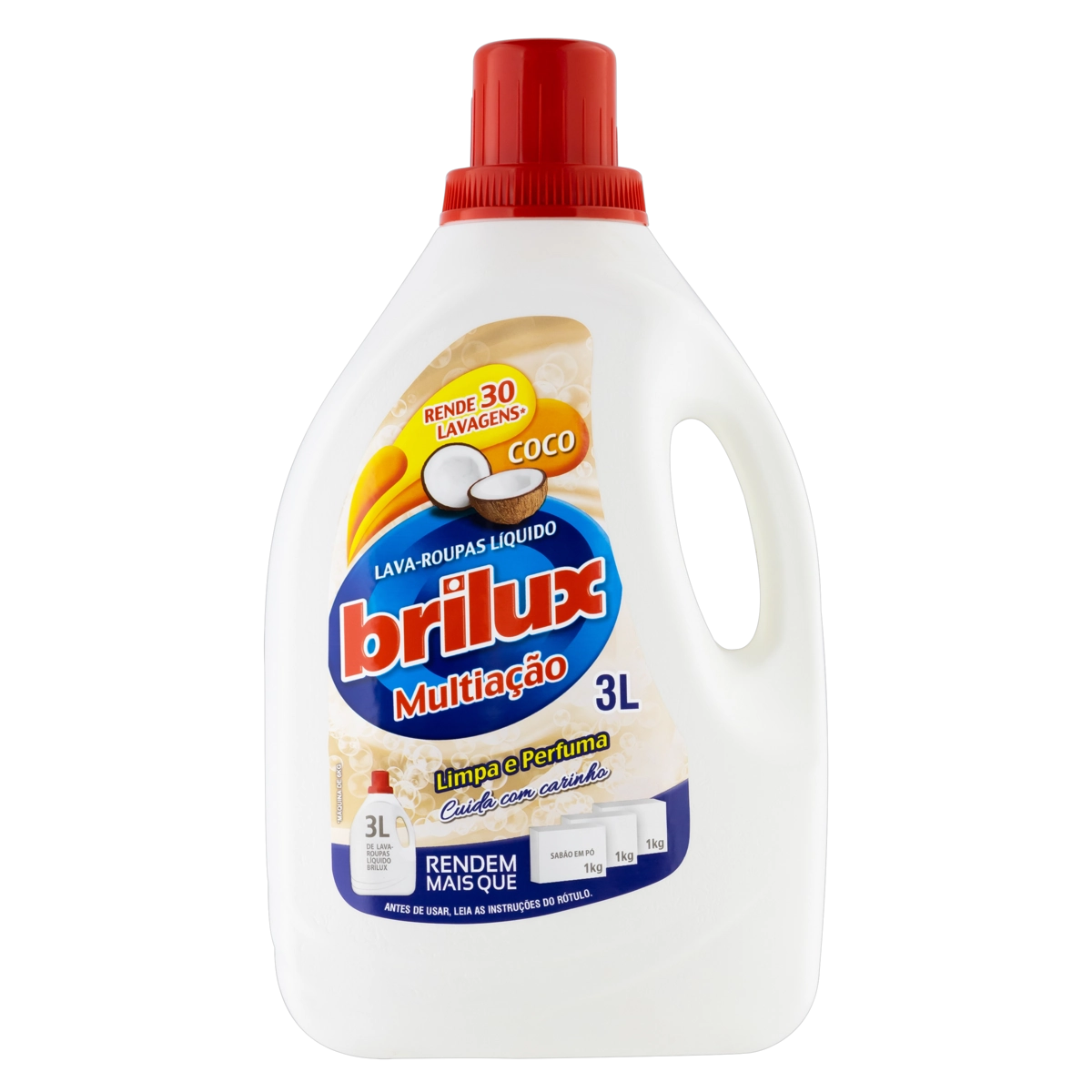 Lava Roupas Líquido Coco Brilux Multiação Galão 3l