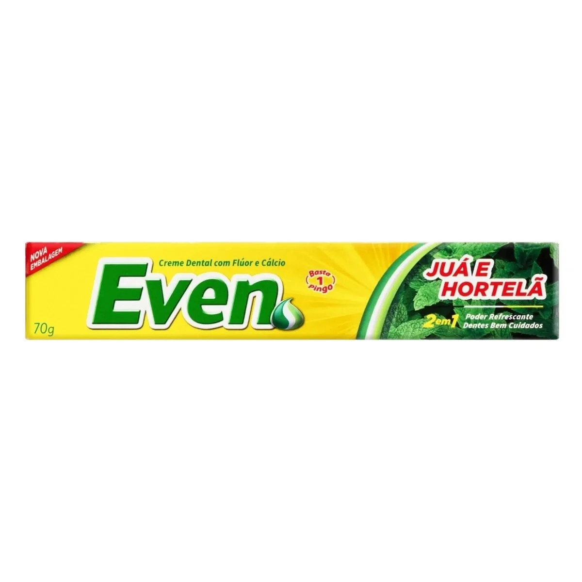 Creme Dental Juá E Hortelã Even Caixa 70g