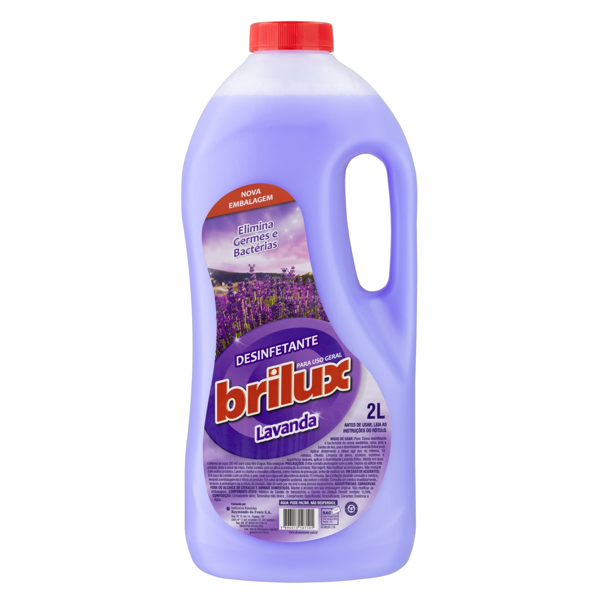 Desinfetante Uso Geral Lavanda Brilux Frasco 2l