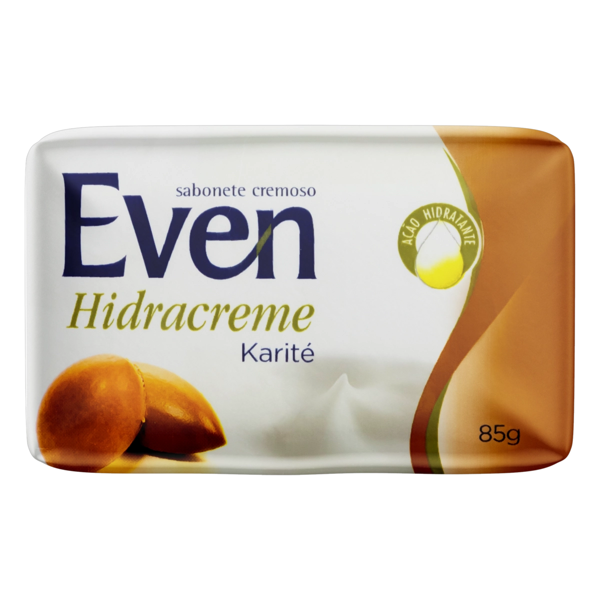Sabonete Barra Cremoso Karité Even Hidracreme Envoltório 85g
