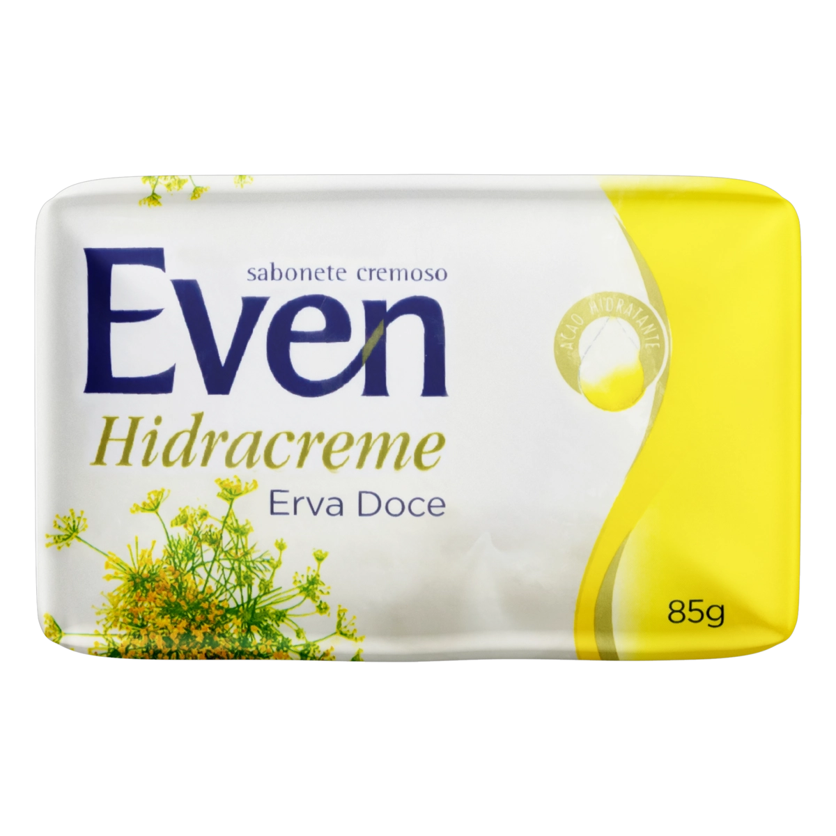Sabonete Barra Cremoso Erva Doce Even Hidracreme Envoltório 85g