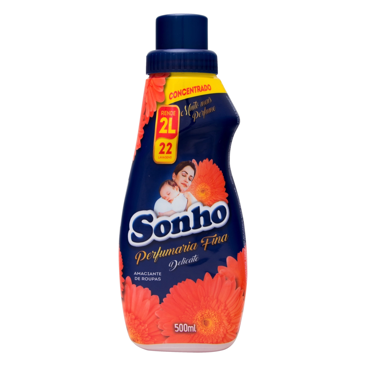 Amaciante De Roupa Concentrado Delicate Sonho Perfumaria Fina Frasco 500ml