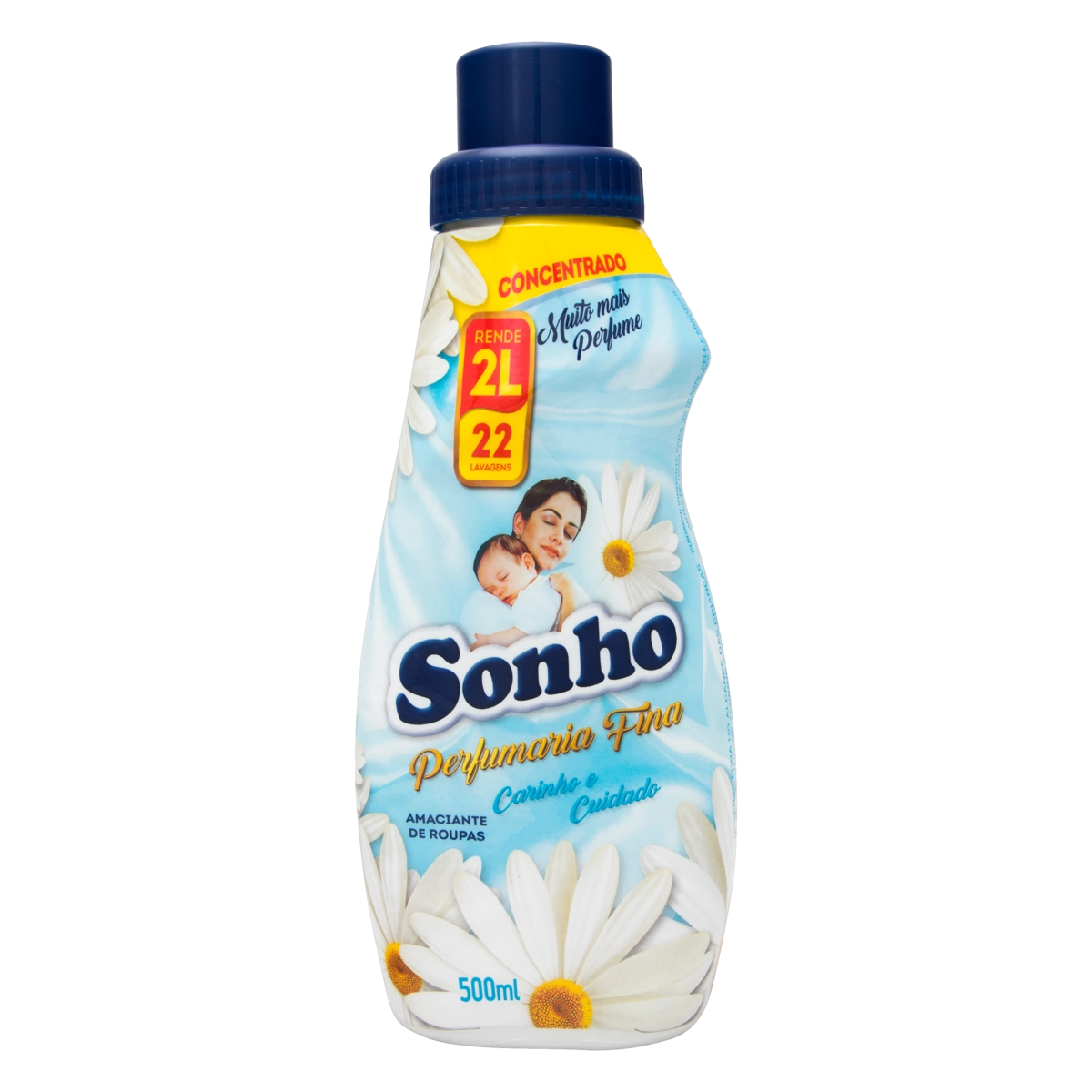Amaciante De Roupa Concentrado Carinho E Cuidado Sonho Perfumaria Fina Frasco 500ml