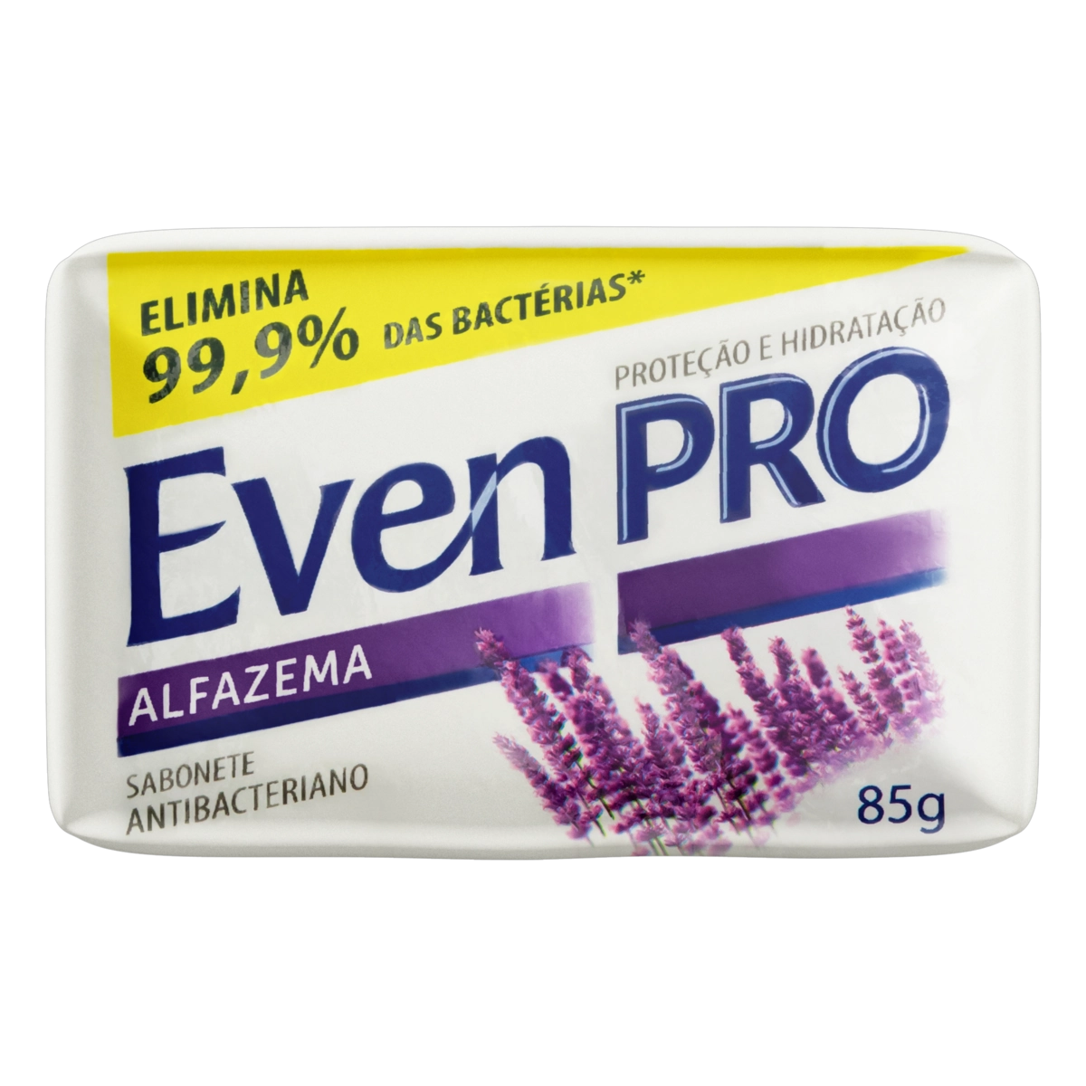 Sabonete Barra Antibacteriano Alfazema Even Pro Envoltório 85g