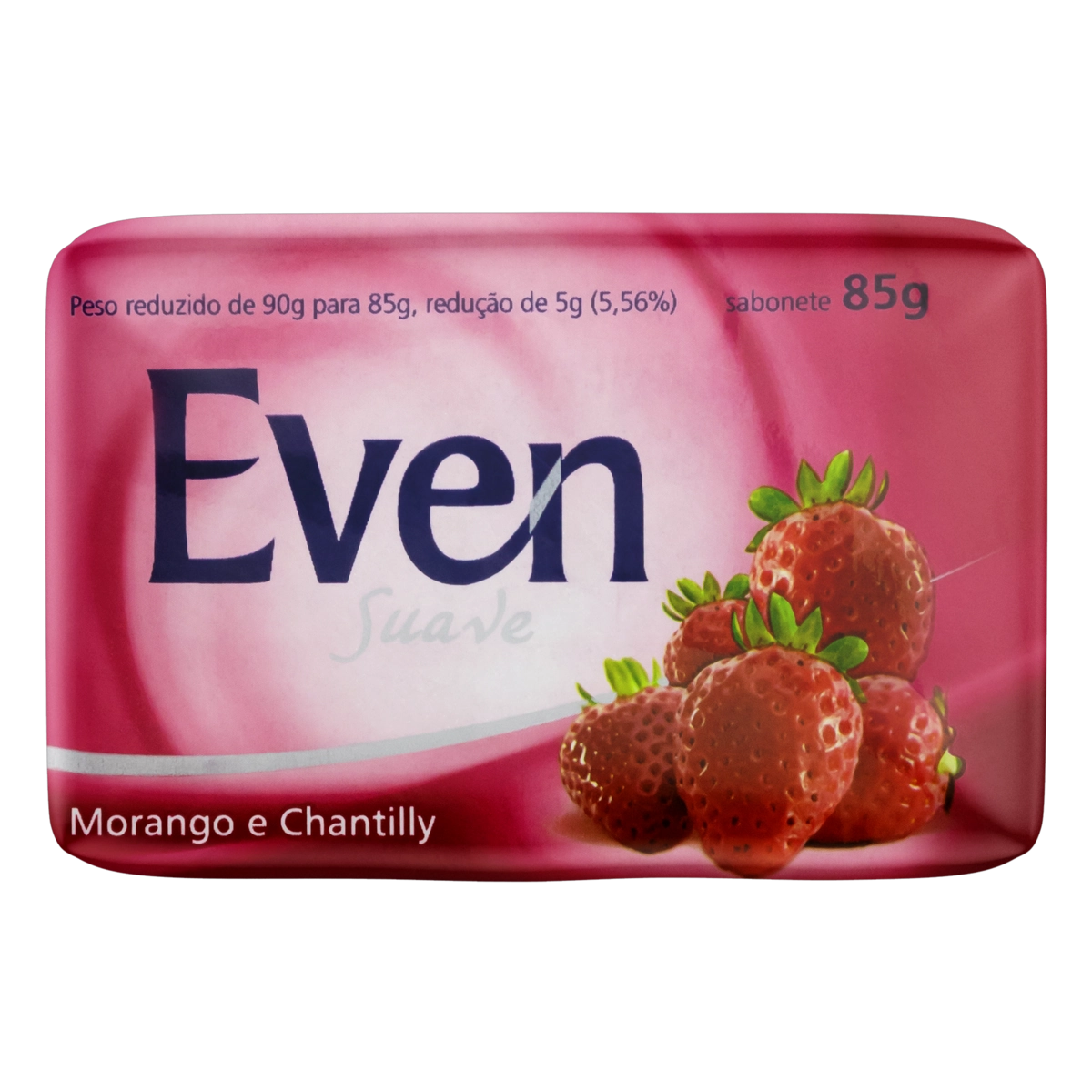 Sabonete Barra Morango E Chantilly Even Envoltório 85g