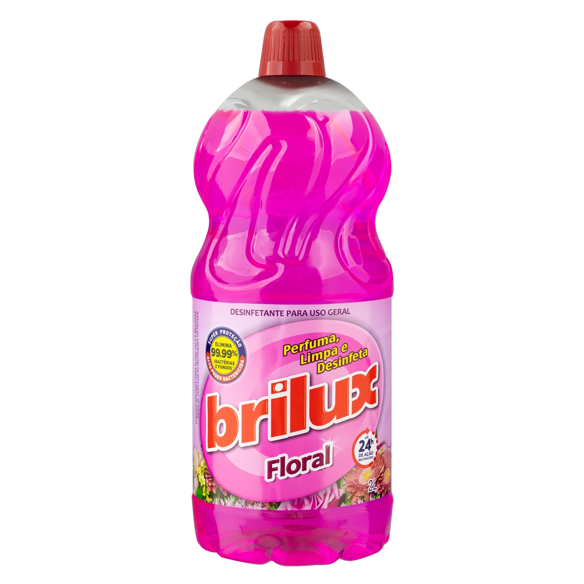 Desinfetante Uso Geral Floral Brilux Frasco 2l