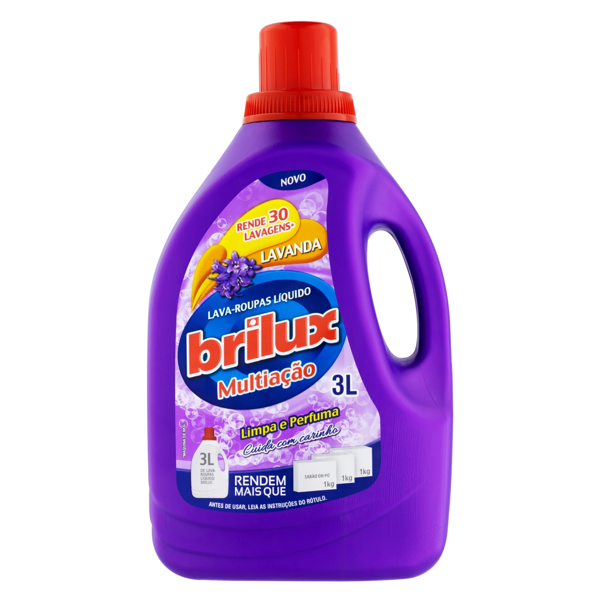 Lava Roupas Líquido Lavanda Brilux Multiação Galão 3l