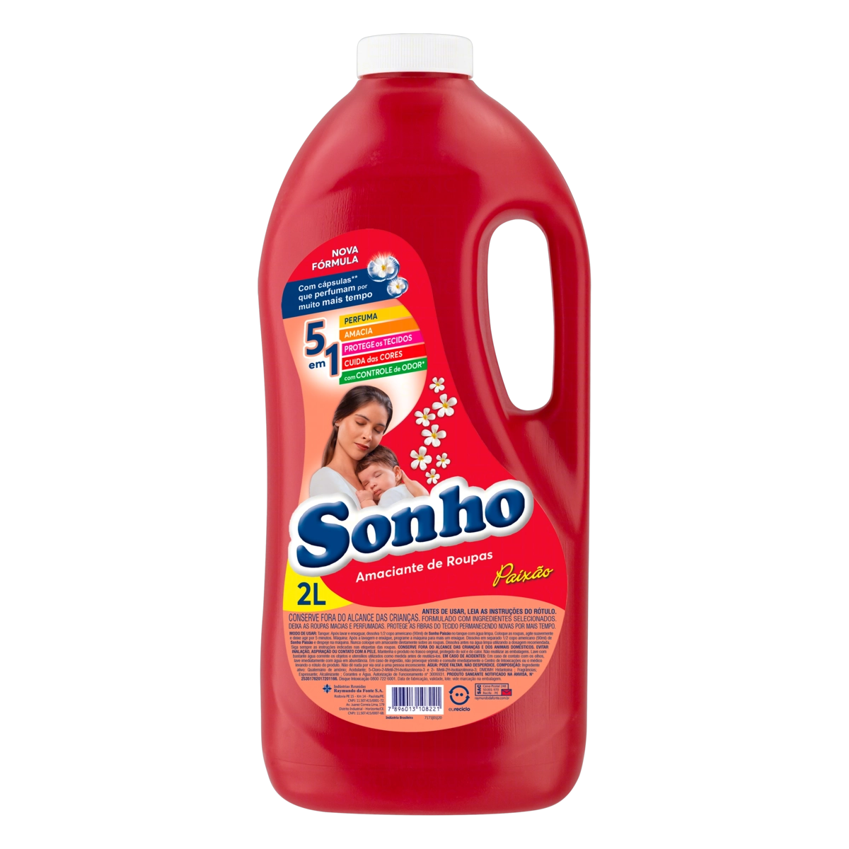 Amaciante De Roupa Diluído Paixão Sonho Frasco 2l