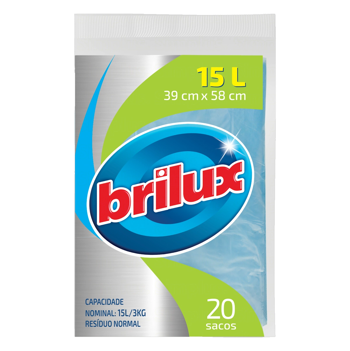 Saco Para Lixo 15l Brilux 20 Unidades