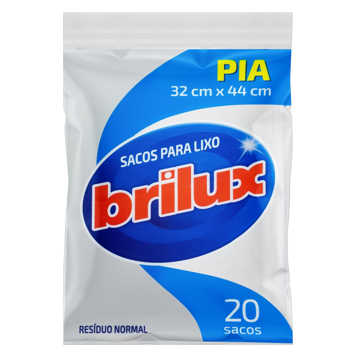 Saco Para Lixo Pia 15l Brilux 20 Unidades
